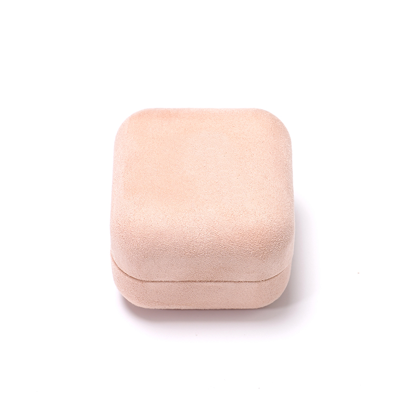 Wholesale Suede Jewelry Packaging Wedding Ring Boxes Jewelry Boxes Luxury