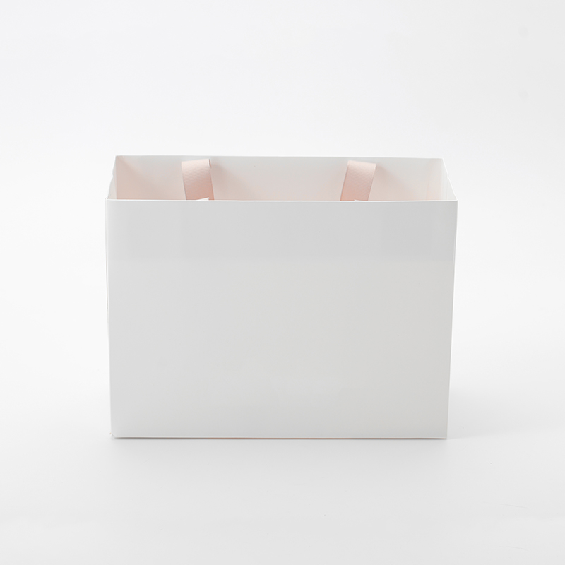 Shopping Bags White Jewelry Paper Bag with Custom Sizes Hanging Jewelry Bags