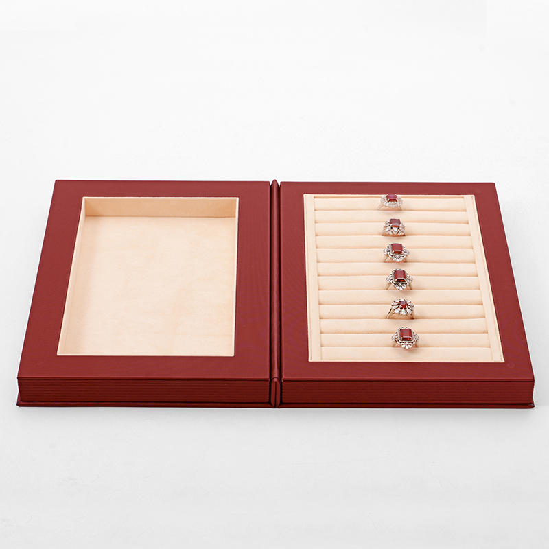 Luxury Jewelry Box Organizer Storage Microfiber Ring Bracelet Jewelry Boxes