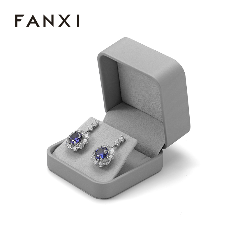 Pu Leather Microfiber Jewelry Packing Box Earing Necklace Packing Box Jewelry Box