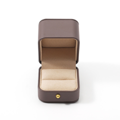 Jewelry Single Ring Box Luxury Gift Box Pu Leather Custom Ring Box