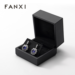 Custom Jewelry Box Earing Packaging Box Pu Leather Jewelry Storage Box