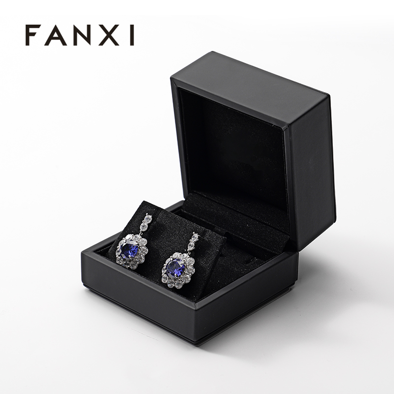 Custom Jewelry Box Earing Packaging Box Pu Leather Jewelry Storage Box