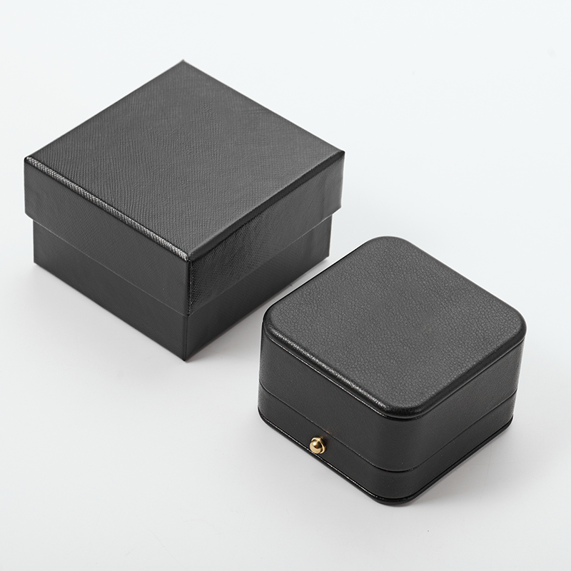 Jewelry Box Factory Luxury PU Leather Custom Ring Earring Diamond Jewelry Box