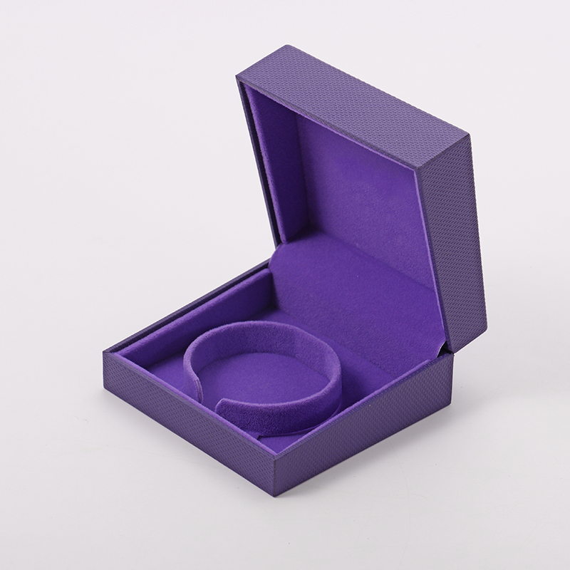 High End Jewlery Box Custom Logo Paper Velvet Bracelet Jewelry Box Packaging Luxury