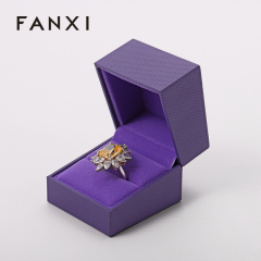 High End Jewlery Box Custom Logo Paper Velvet Bracelet Jewelry Box Packaging Luxury
