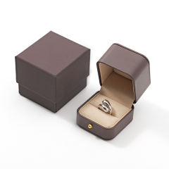 Jewelry Single Ring Box Luxury Gift Box Pu Leather Custom Ring Box