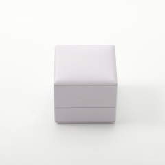 Leather Ring Box Light Purple Pu Leather Jewelry Storage Box Gift Ring Box