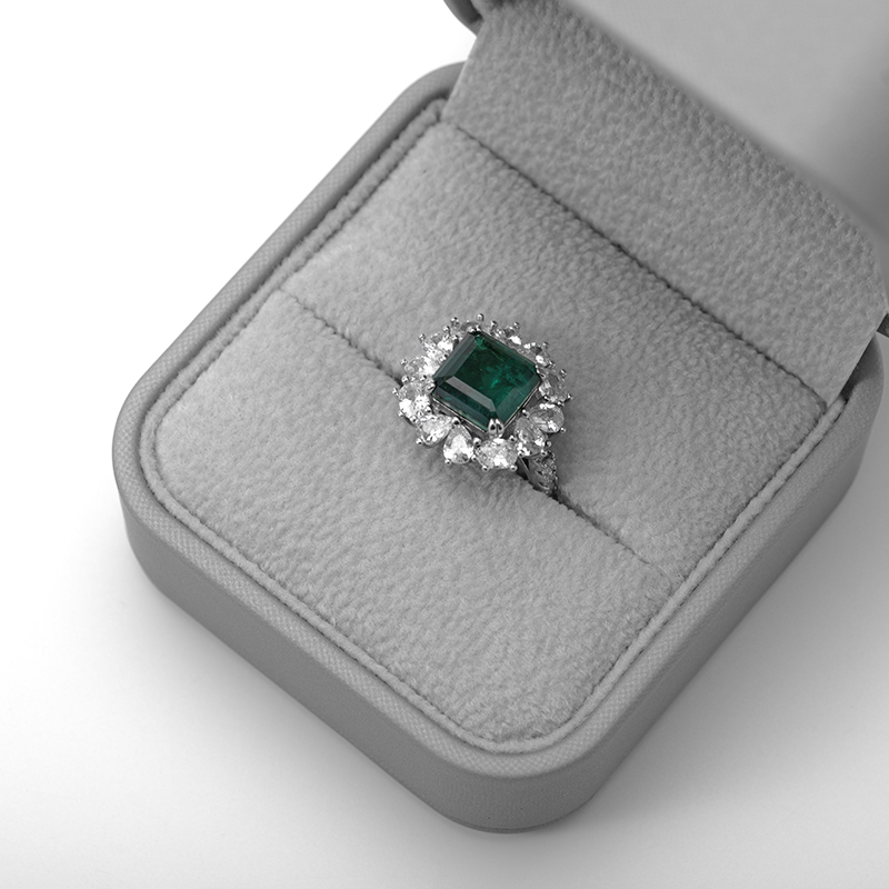 High Quality Customize Jewelry Display Luxury Packaging Leather Box for Ring Holder
