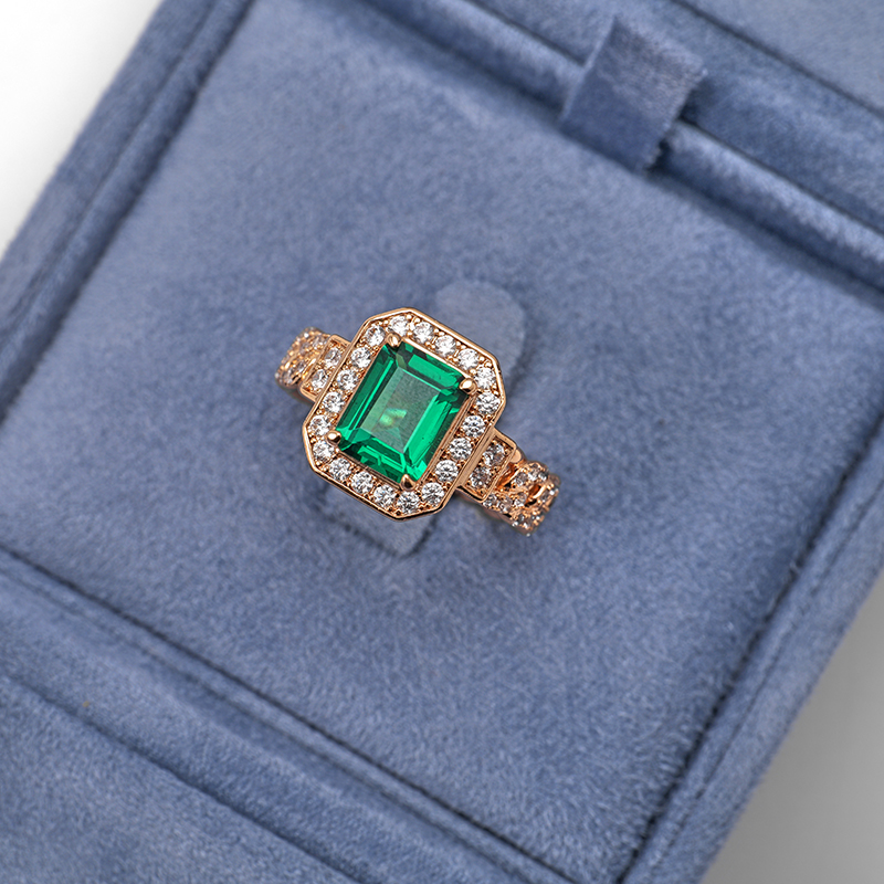 Jewelry Box Double Open Blue Color Ring Pendant Bangle Chain Bracelet Packaging Box Jewelry Box