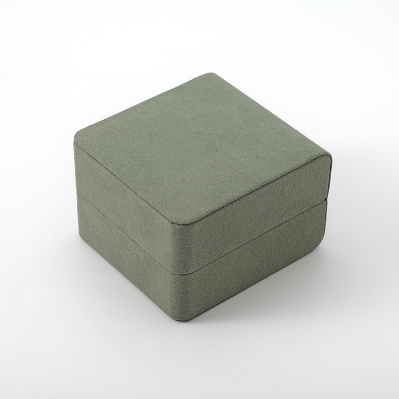 Custom Logo Gift Box Earring Packaging Display Case Microfiber Paper Earrings Jewelry Box