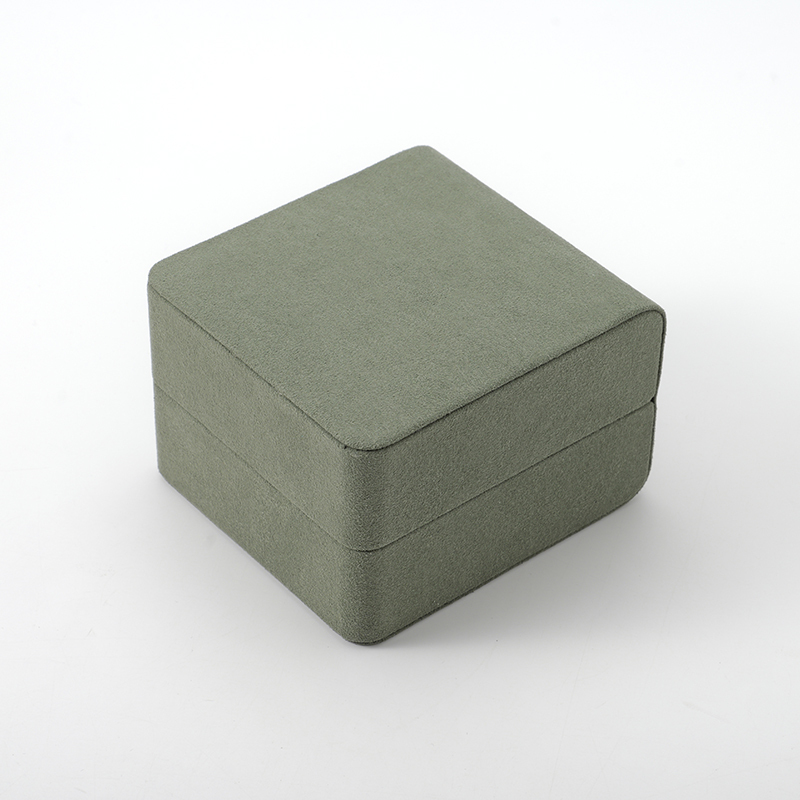 Custom Logo Gift Box Earring Packaging Display Case Microfiber Paper Earrings Jewelry Box