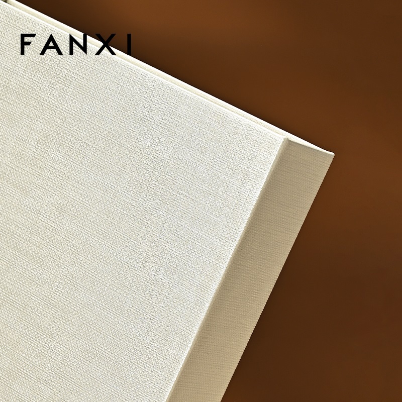 H192 Custom Large PU Leather Book Design Fashionable Gift Jewelry Box Organizer Storage Case Pouch Packaging Holder