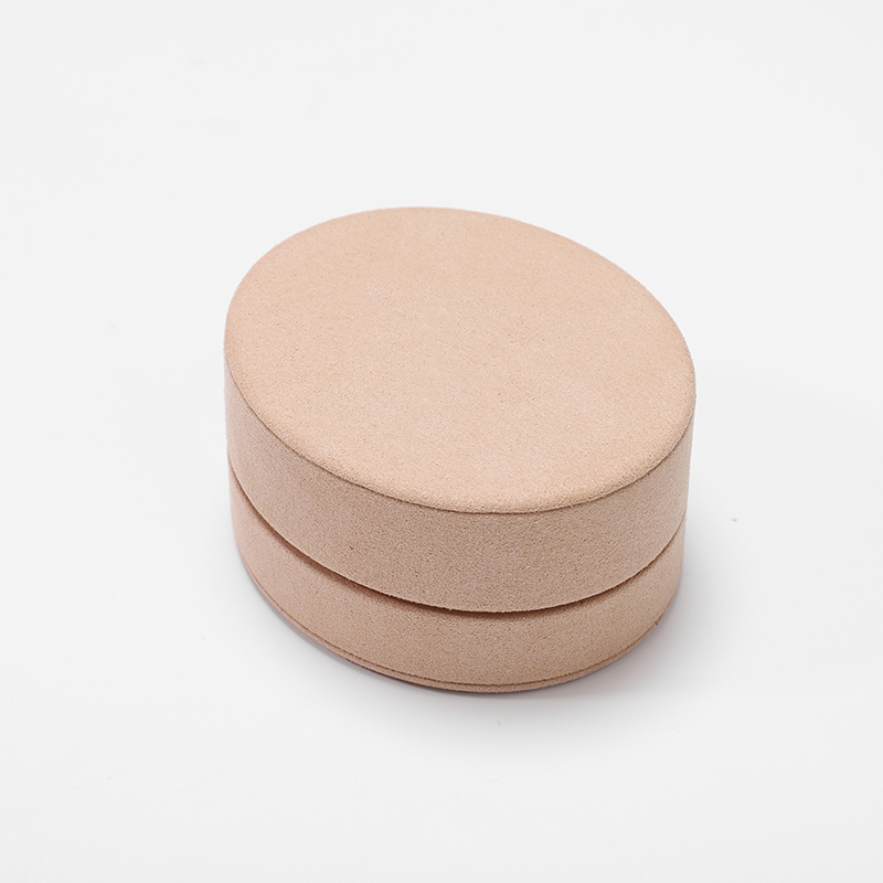 Luxury Round Ring Box Package Pink Jewelry Box Custom Logo