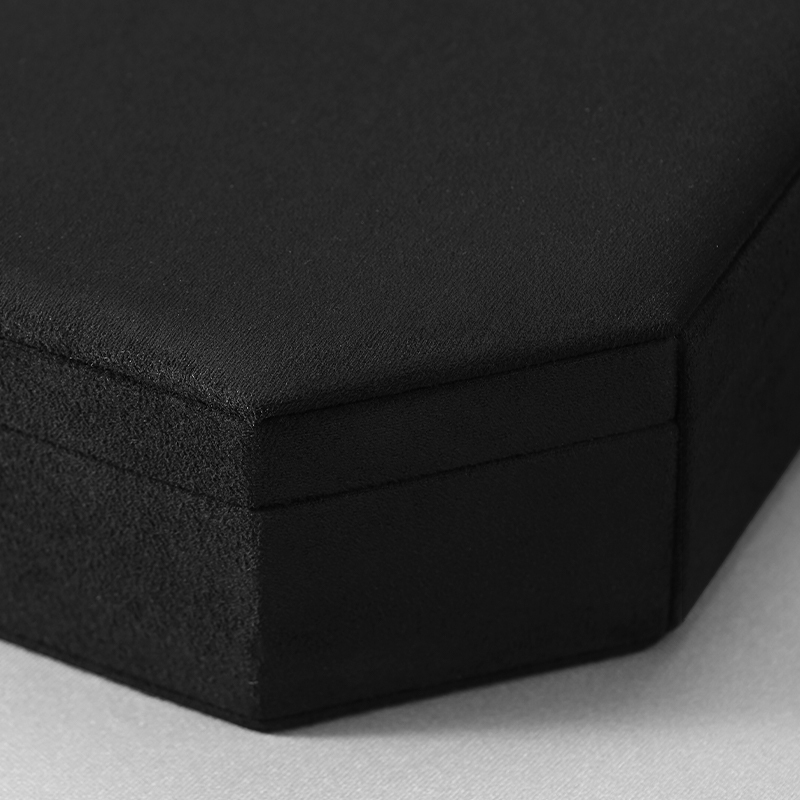 H186 Velvet Jewelry Box Packaging for Fine Jewelry Rings Necklaces Bracelets