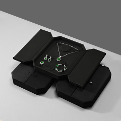 H186 Velvet Jewelry Box Packaging for Fine Jewelry Rings Necklaces Bracelets