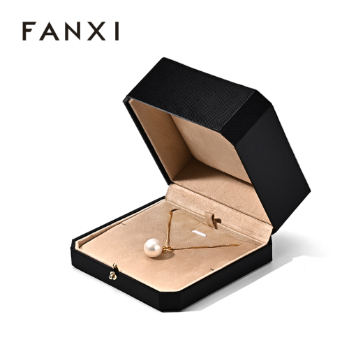 Leather Suede Jewelry Box Packaging for Fine Jewelry Necklaces Jewelry Gift Box