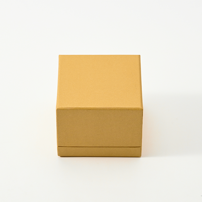 Luxury Microfiber Yellow Jewelry Box Ring Gift Packaging Set Boxes for Luxury Jewellery