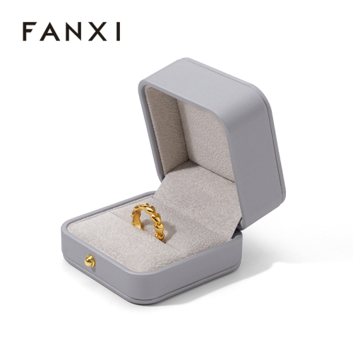 Pu Leather Velvet Jewelry Gift Box Earring RIng Necklace Packaging Box