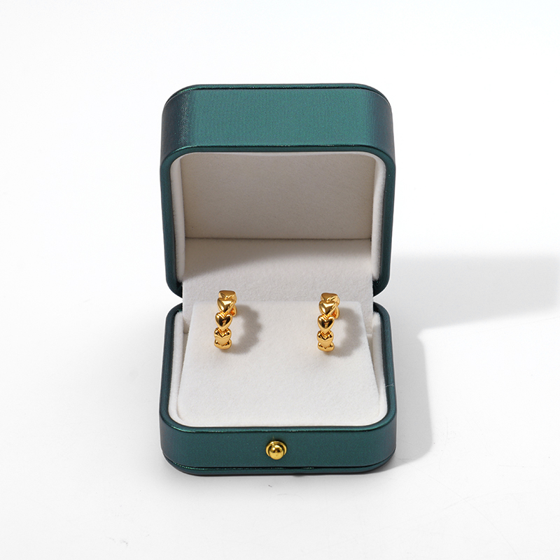 Pu Leather Velvet Jewelry Gift Box Earring RIng Necklace Packaging Box