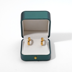Pu Leather Velvet Jewelry Gift Box Earring RIng Necklace Packaging Box