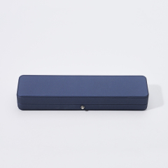 Custom Logo Luxury Leather Long Chain Box Velvet Jewelry Jewelry Storage Box