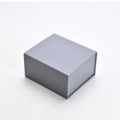 Packaging Jewelry Box Magnetic Box Grey Leather Jewelry Storage Box