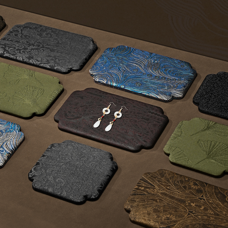P228 Silk Jewelry Display Tray Jewelry Displays Ring Earrings Necklace Bracelet Jewelry Show Trays