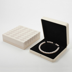 PU Leather Necklace Box Jewellery Packaging Box Pearl Necklace Display for Women