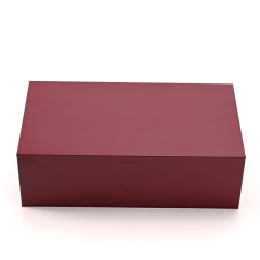 Red Premium Gift Box Ring Box with Magnetic Closure Lid Gift Jewelry Packaging Rigid Box