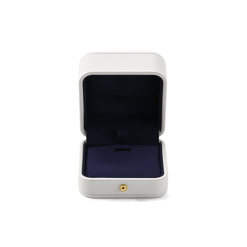 Pu Leather Microfiber Ring Box Pendant Necklace Storage Box