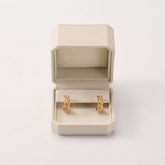 Wholesale Luxury Ring Jewelry Packaging Box PU Leather Jewelry Box Organizer