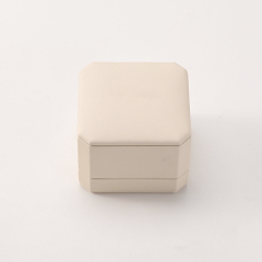 Wholesale Luxury Ring Jewelry Packaging Box PU Leather Jewelry Box Organizer