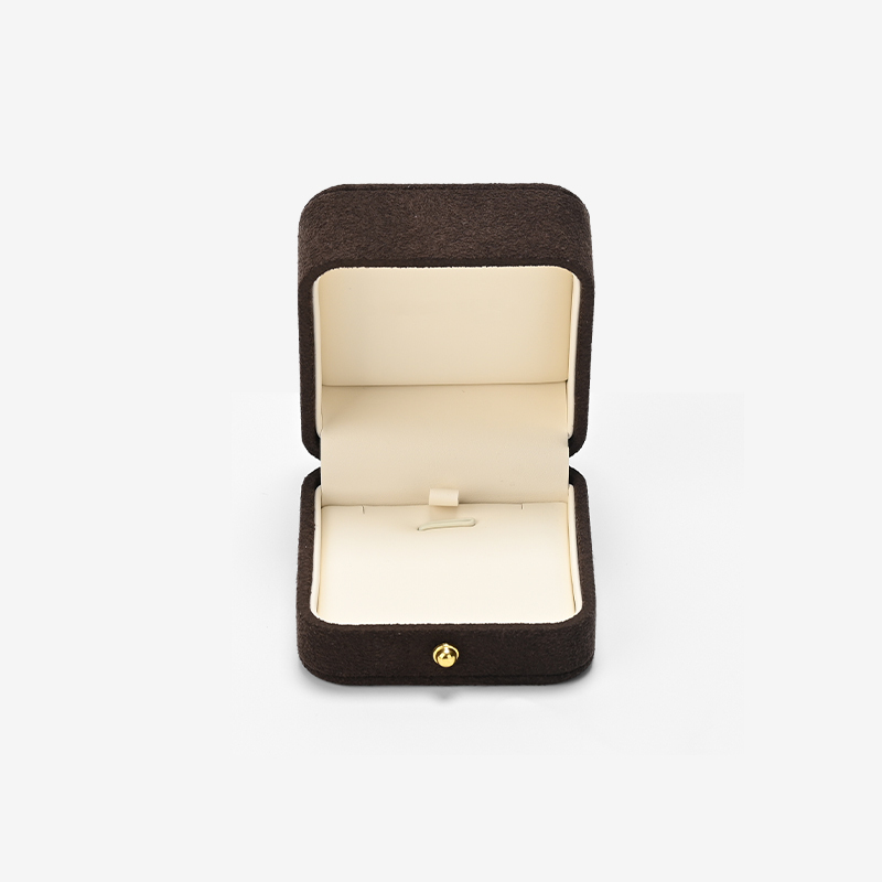 Jewelry Box Microfiber Pendant Storage Box Custom Logo Gift Jewelry Box
