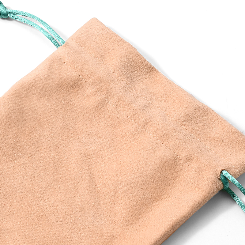 Suede Jewelry Pouch Ring Earring Bracelet Necklace Jewelry Packaging Bag With Custom Logo