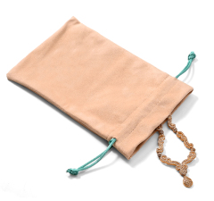 Suede Jewelry Pouch Ring Earring Bracelet Necklace Jewelry Packaging Bag With Custom Logo