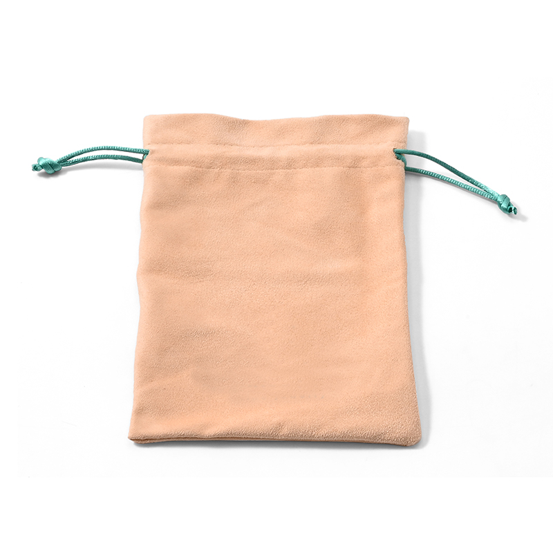 Suede Jewelry Pouch Ring Earring Bracelet Necklace Jewelry Packaging Bag With Custom Logo