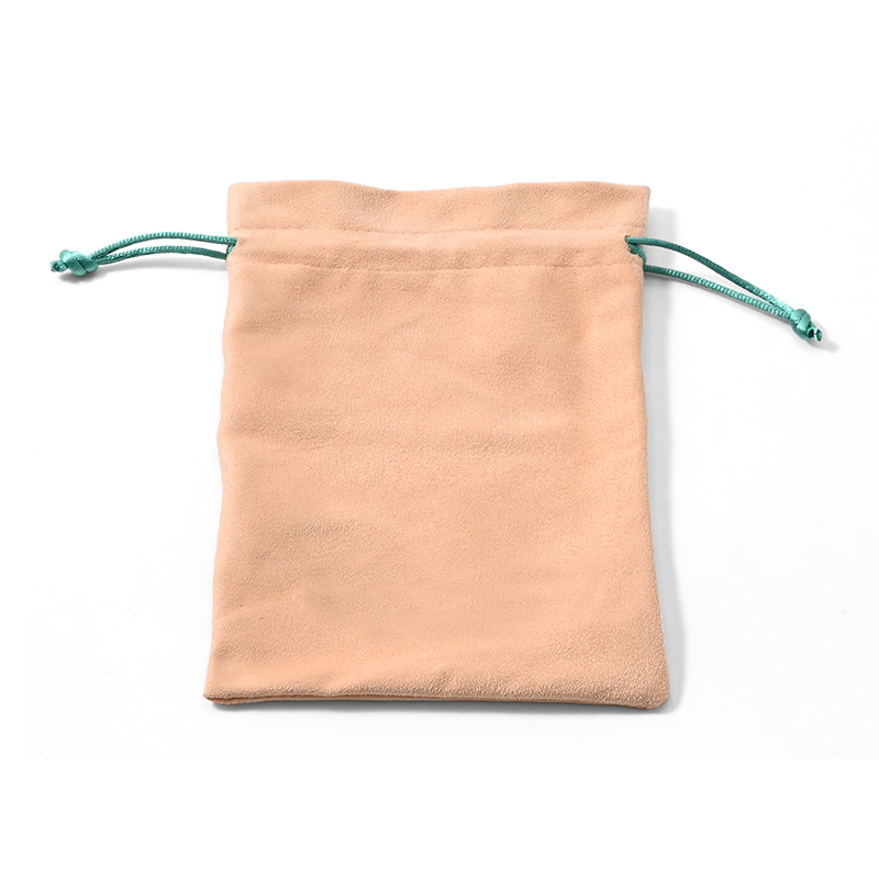 Suede Jewelry Pouch Ring Earring Bracelet Necklace Jewelry Packaging Bag With Custom Logo