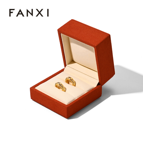 Jewellery Box Gift Jewellery Wedding Ring Box Red Microfiber Jewelry Storage Box