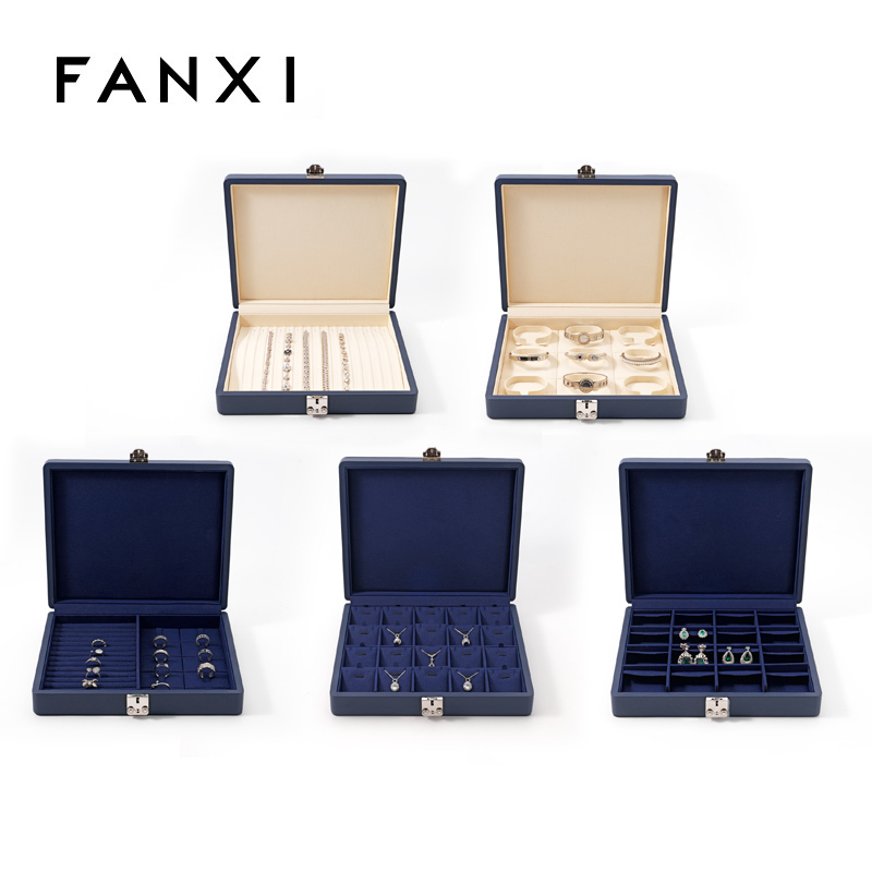Jewelry Display Set Ring Necklace Bracelet Earring Storage Box Luxury Custom Box