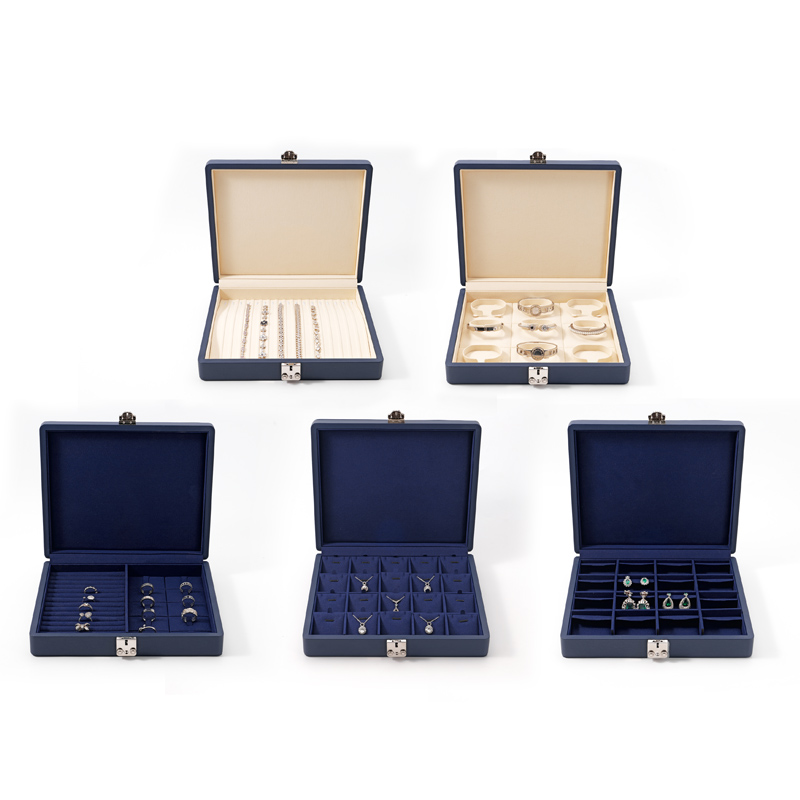 Jewelry Display Set Ring Necklace Bracelet Earring Storage Box Luxury Custom Box