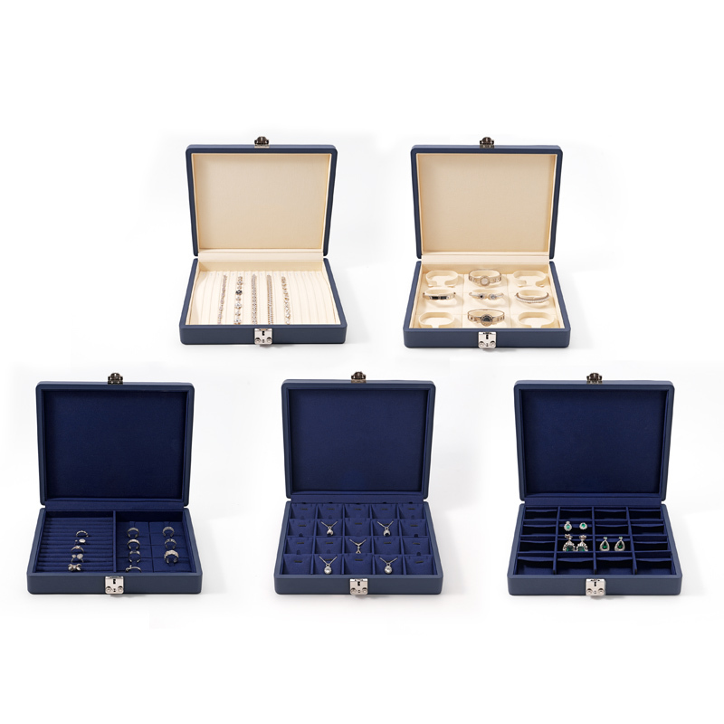 Jewelry Display Set Ring Necklace Bracelet Earring Storage Box Luxury Custom Box