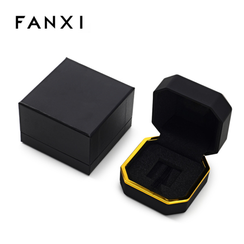 Luxury Black Jewelry Box Jewelry Packing Box for Fine Jewelry Rings Box