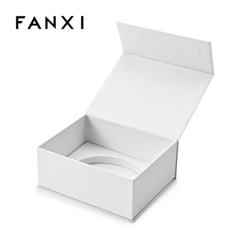 White Paper Jewelry Box Outer Packaging Box Custom Logo Jewelry Case