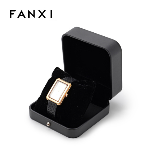 Watch Storage Box Packaging Luxury Leather Display Gift Single Square Case Watch Storage Box