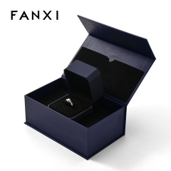 Luxury Ring Box Magnetic Jewellery Packaging Paper Jewelry Gift Boxes