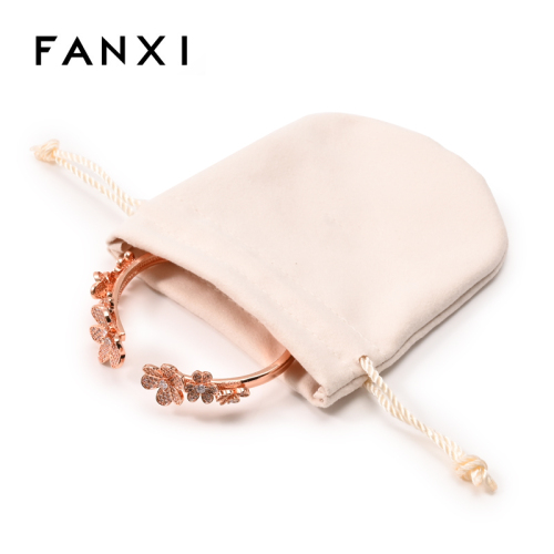 Jewelry Pouch Microfiber Suede Jewelry Pouch Earring Necklace Ring Bracelet Packaging