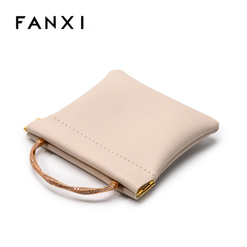 Pu Leather Storage Bag Luxury Waterproof Jewelry Packing Leather Pouch Pocket Pouch