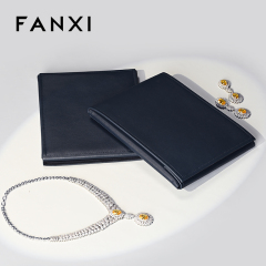 FANXI D029 Wholesale Custom Logo PU Leather Jewelry Bag For Large Size Necklace Gift Bag Jewellery Travel Bag