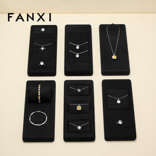 FANXI TT070 New Arrival Custom Jewelry Display Stand Ring Earrings Bracelet Necklace Holders Jewelry Display Set